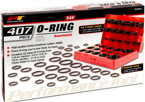 Nitrile O-Ring Set Performance Tool 407 pcs Black-2