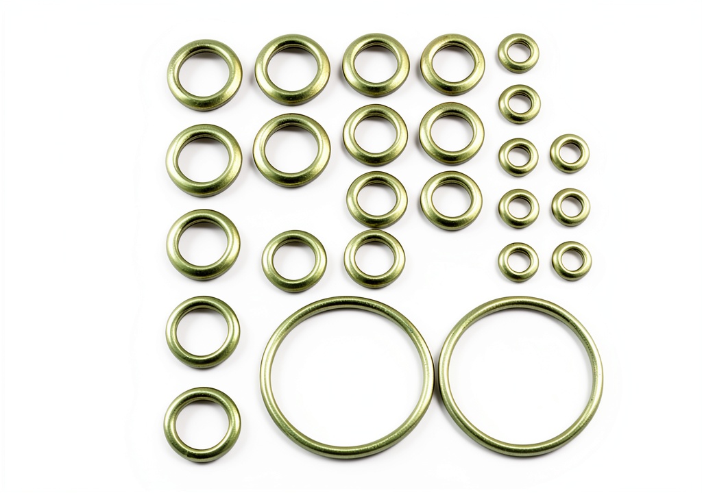 Installing Four Seasons O‑Ring Kit Rubber Seal for A/C on a wooden workbench