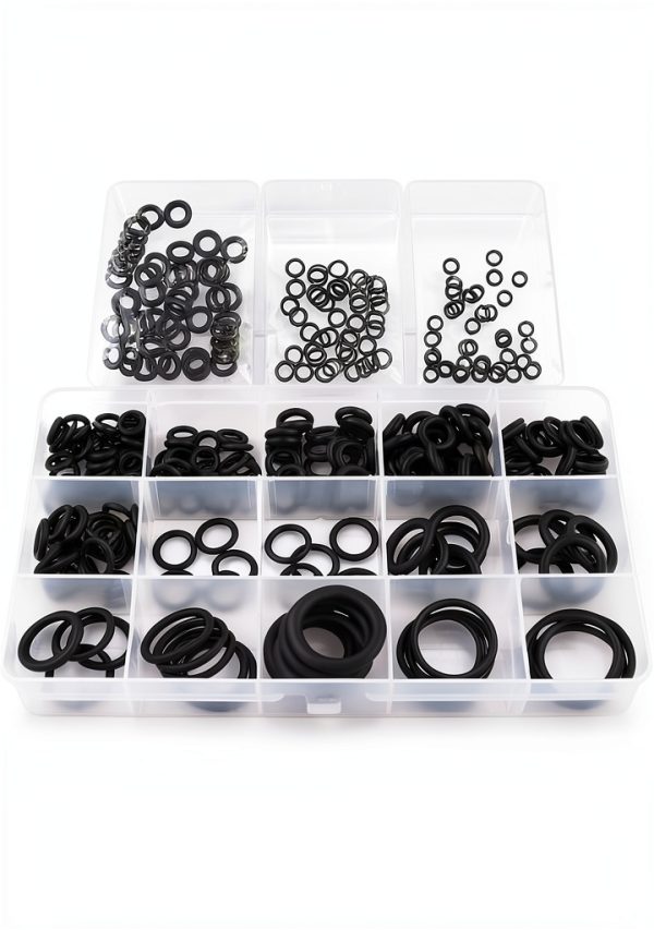 Aokdom O-Ring Kit 300pcs Rubber Gasket 3-22mm NBR Seal-3