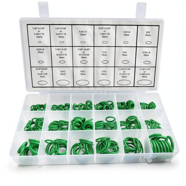 Nitrile O-Ring Kit Beduan Automotive 270/530PC Green & Purple-0