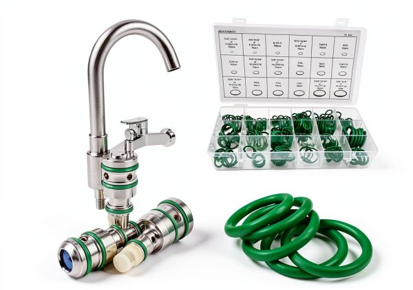 MUQIDA Car AC O‑Ring Kit Green Nitrile Rubber 270‑Piece Seal Set-5