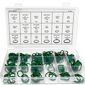 MUQIDA Car AC O‑Ring Kit Green Nitrile Rubber 270‑Piece Seal Set-0
