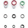 A/C Compressor O Ring Kit bylikeho 60-Piece Silver Rubber Set 15.2mm-1