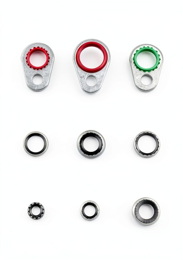 A/C Compressor O Ring Kit bylikeho 60-Piece Silver Rubber Set 15.2mm-1
