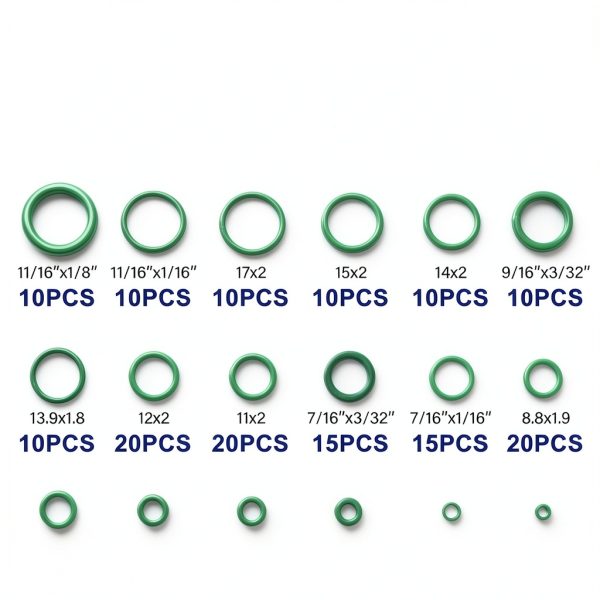 BUSY-CORNER 612 Piece O‑Ring Kit for Automotive A/C-2