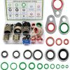 YGDMD AC Seal Kit Steel & Nitrile O‑Rings Green Silver 139‑Piece Set-0