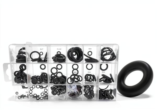 povtii Nitrile O‑Ring Assortment 300pcs Black Gaskets for Automotive-2