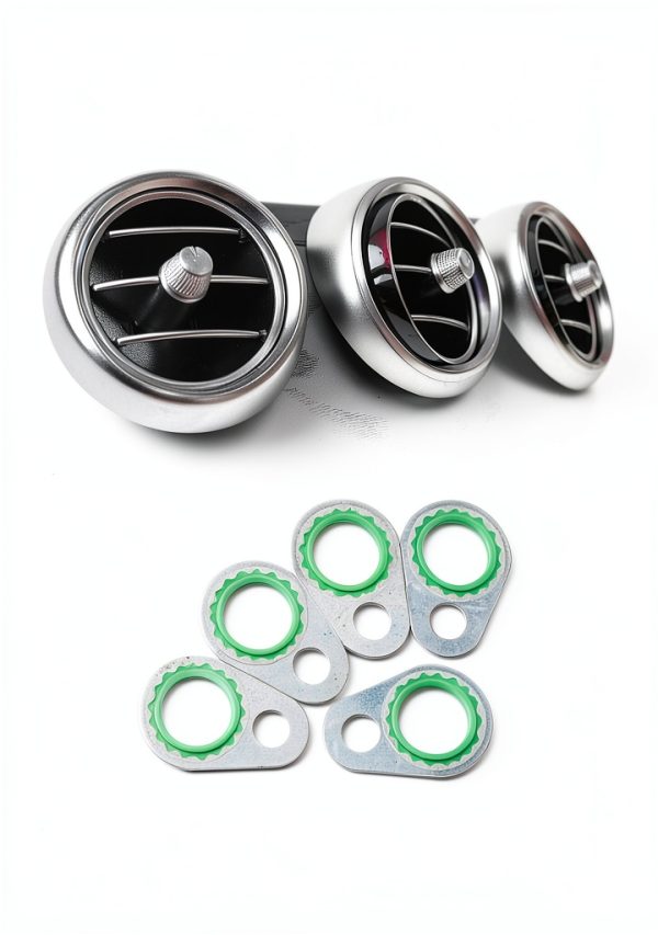 A/C Compressor O Ring Kit bylikeho 60-Piece Silver Rubber Set 15.2mm-2