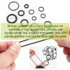 Aokdom O-Ring Kit 300pcs Rubber Gasket 3-22mm NBR Seal-2