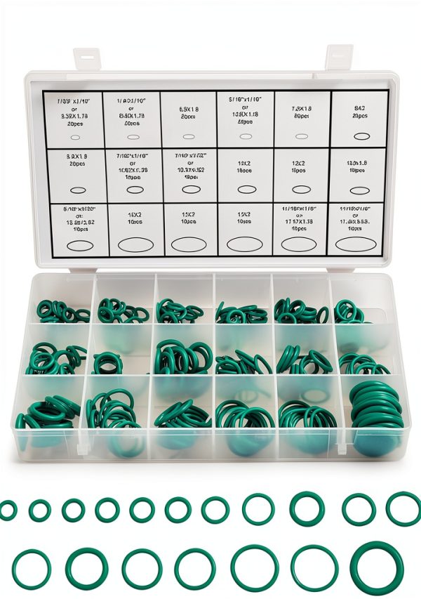 Reswish O Ring Assortment 270pcs Green 18 Sizes Rubber Seal Kit-0