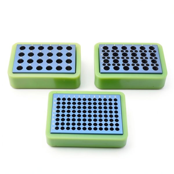 Aluminum Cooling Block - PCR Tubes Cooler,24 Wells+36 Wells(for 1.5ml/2ml + 0.2ml Tubes)-3