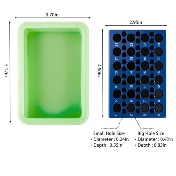24 Well+36 Well Aluminum Cooling Block for 0.2/1.5/2 ML Tube-2